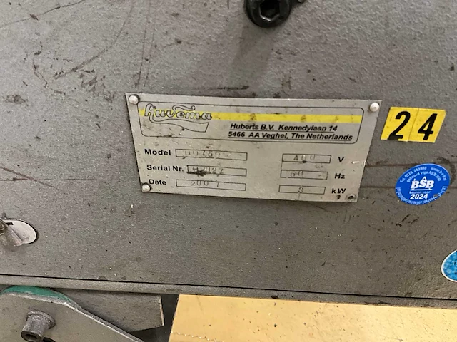 2007 huvema hu75s backstand schuurmachine - afbeelding 4 van  4