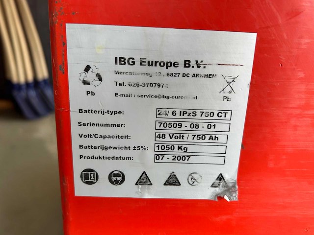 2007 ibg 48v accu pakket - afbeelding 5 van  6