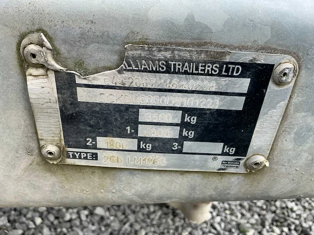 2007 ifor williams trailers 2cb lm126g aanhangwagen - afbeelding 10 van  19