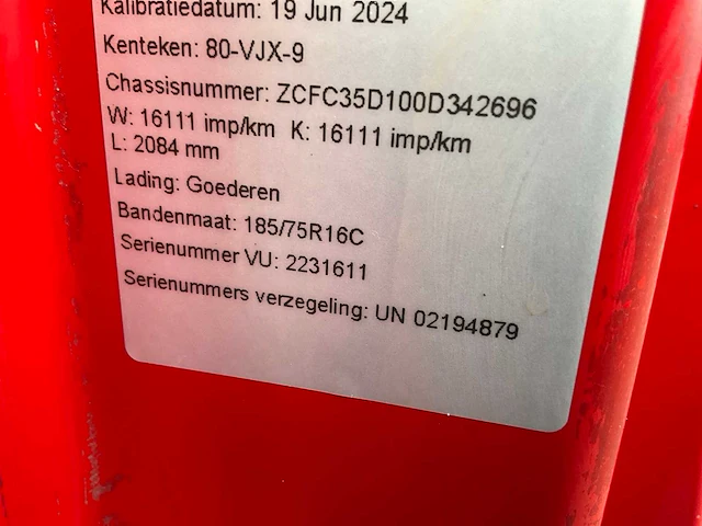 2007 iveco daily 35c18 + veldhuizen p33-7a be-combinatie - afbeelding 22 van  29