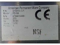 2007 janssen apparatenbouw fd-54 warmhoud uitgiftebalie - afbeelding 9 van  9