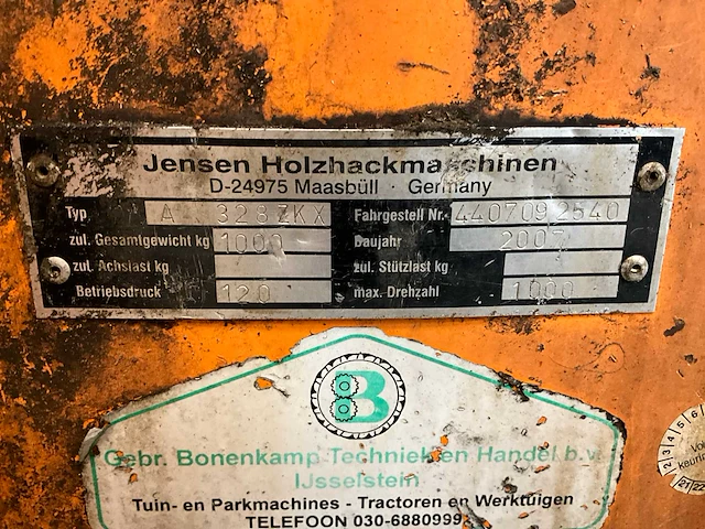 2007 jensen a 328 zkx versnippercombinatie - afbeelding 5 van  13