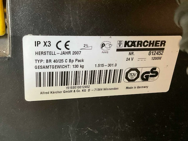 2007 kärcher br 40/25 c vloerreiniger - afbeelding 3 van  11