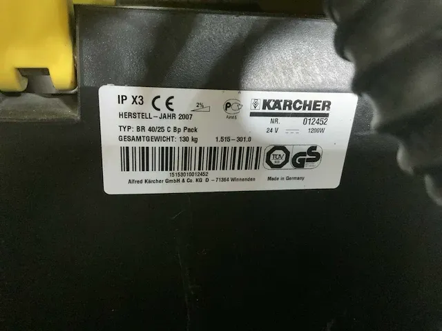 2007 kärcher br40/2 c schrobmachine - afbeelding 9 van  9