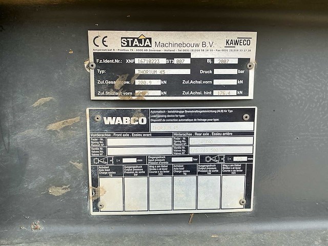 2007 kaweco thorium 45 opraapwagen - afbeelding 30 van  37