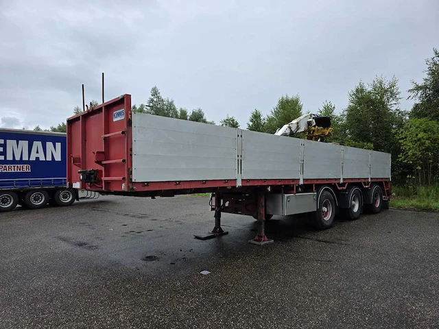2007 kennis tpd348c-b stenentrailer met kraan - afbeelding 1 van  45