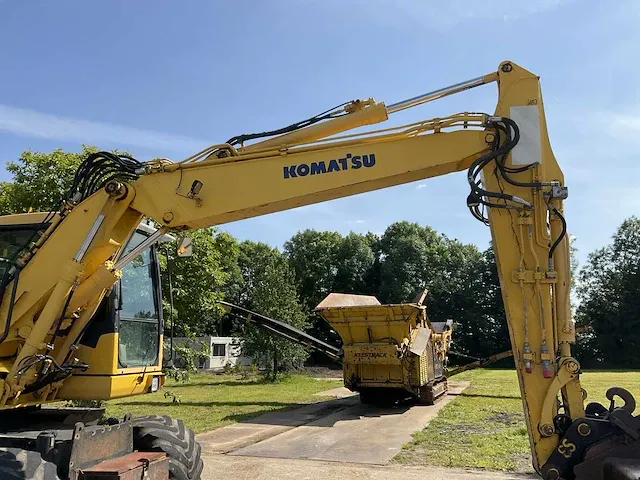 2007 komatsu pw140-7 banden graafmachine - afbeelding 4 van  35