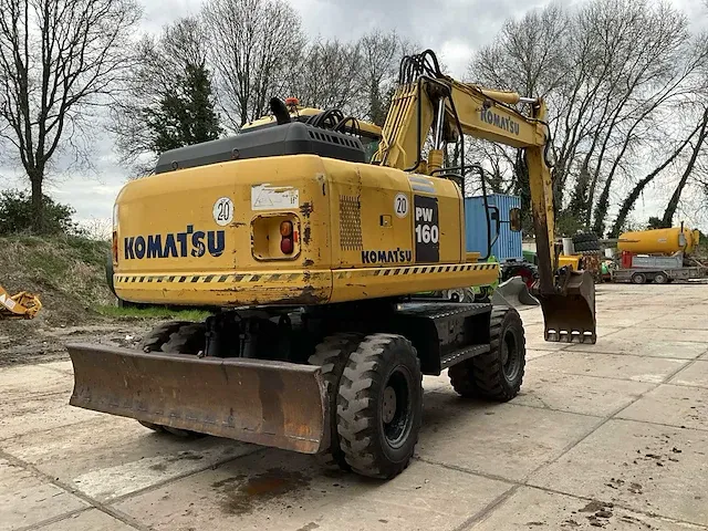 2007 komatsu pw160-7eo banden graafmachine - afbeelding 23 van  32