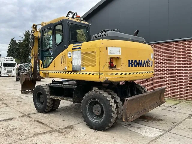 2007 komatsu pw160-7eo banden graafmachine - afbeelding 27 van  32