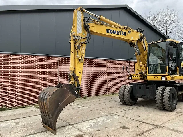 2007 komatsu pw160-7eo banden graafmachine - afbeelding 32 van  32