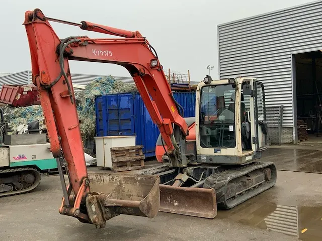 2007 kubota kx080-3 rupsgraafmachine - afbeelding 1 van  24