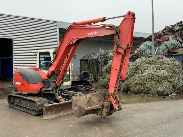 2007 kubota kx080-3 rupsgraafmachine - afbeelding 12 van  24