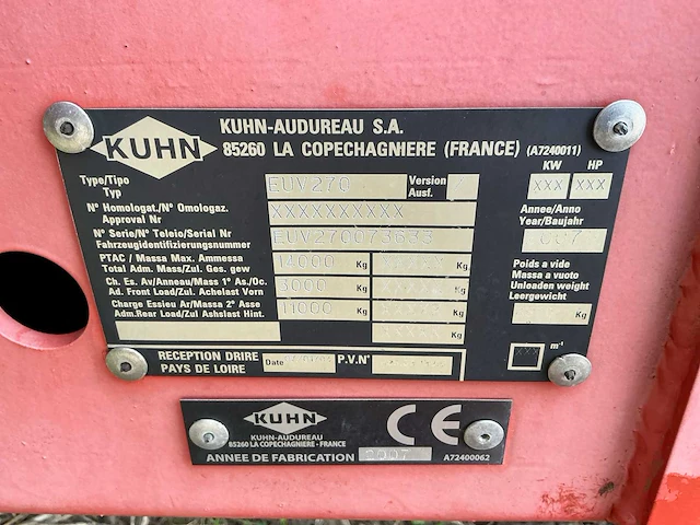 2007 kuhn euv270 voermengwagen - afbeelding 21 van  28