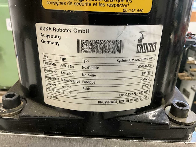 2007 kuka system kr5 robotarm - afbeelding 5 van  9