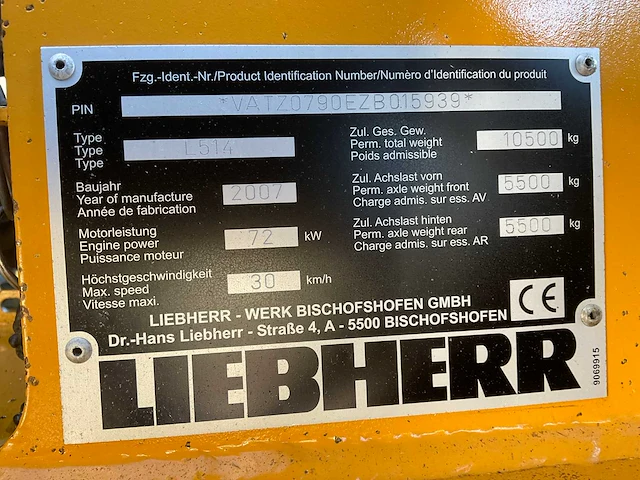 2007 liebherr l514 shovel - afbeelding 2 van  12