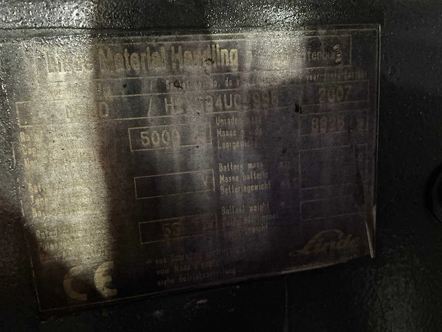 2007 linde h50d vorkheftruck - afbeelding 5 van  13