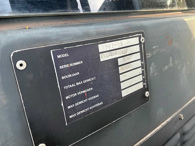 2007 linde h70 t-03 vorkheftruck - afbeelding 24 van  30