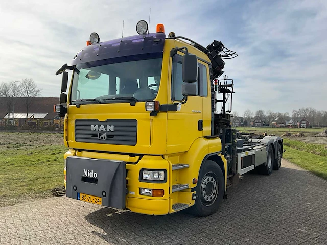 2007 man tga 26.360 6x2-2 bl containerwagen - afbeelding 1 van  31