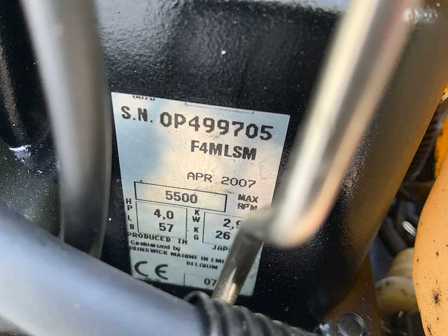 2007 mariner f4sm buitenboordmotor - afbeelding 8 van  8