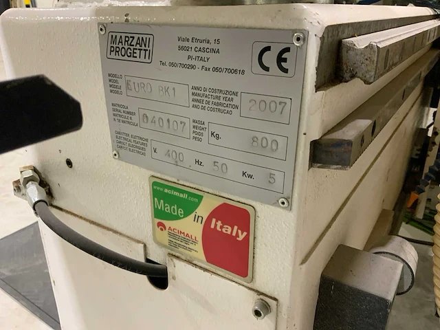 2007 marzani progetti euro bk1 cnc-drevelboor - afbeelding 47 van  51