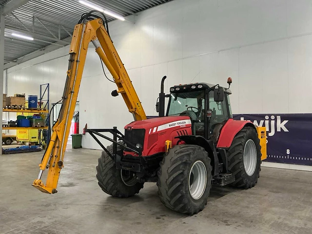2007 massey ferguson 7480 tractor + herder - afbeelding 1 van  29