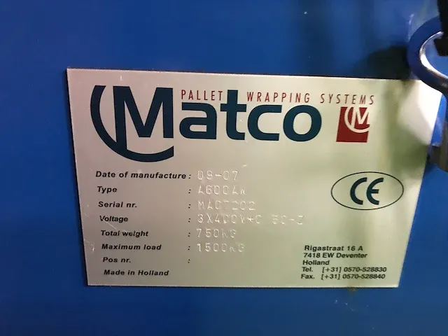 2007 matco a600aw seal machine - afbeelding 8 van  8