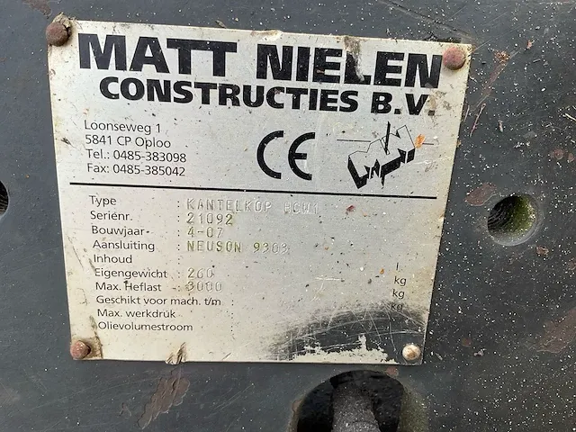2007 neuson 9503 wd banden graafmachine - afbeelding 9 van  43