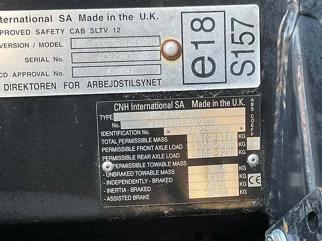 2007 new holland t6010 plus vierwielaangedreven landbouwtractor - afbeelding 11 van  32