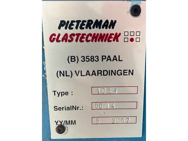 2007 pieterman 1059 glas schuurmachine - afbeelding 5 van  5