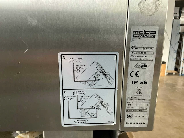 2007 rational metos mcm62 combisteamer - afbeelding 6 van  18