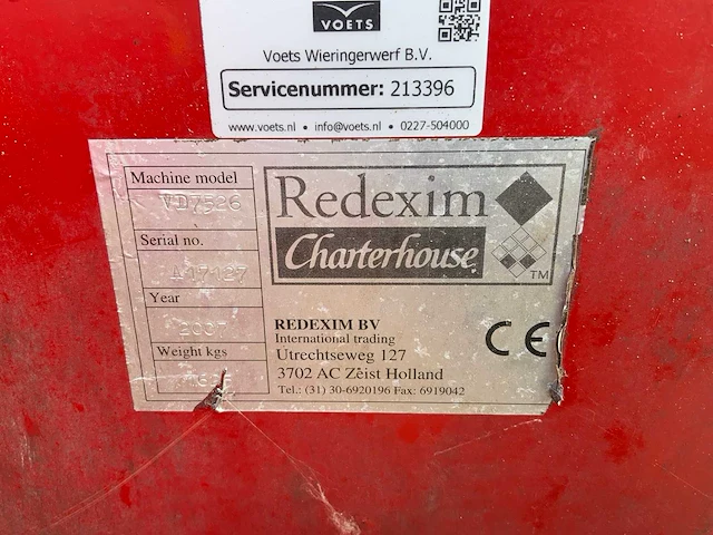 2007 redexim verti-drain beluchtingsmachine - afbeelding 18 van  18