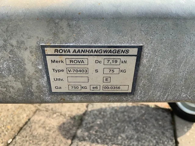 2007 rova aanhangwagen - afbeelding 8 van  9