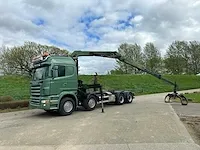 2007 scania r620 8x4 vrachtwagen met haakarm en autolaadkraan - afbeelding 12 van  61