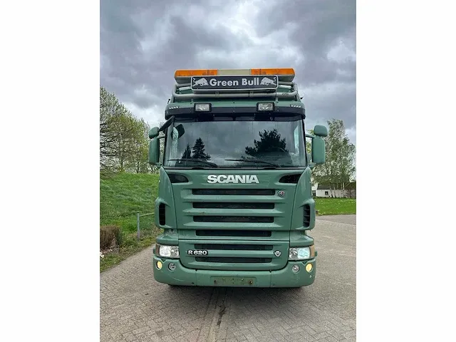 2007 scania r620 8x4 vrachtwagen met haakarm en autolaadkraan - afbeelding 32 van  61