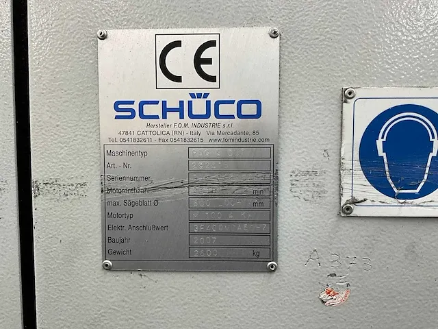 2007 schüco pdg e cut dubbele cnc-verstekzaag - afbeelding 6 van  17