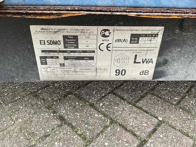 2007 sdmo t33k noodstroomgenerator - afbeelding 3 van  11