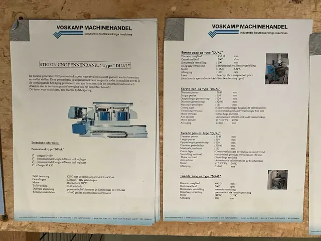 2007 steton dual cnc pennenbank - afbeelding 21 van  32