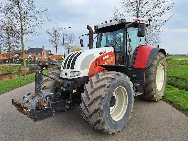2007 steyr 6195 cvt vierwielaangedreven landbouwtractor - afbeelding 1 van  18