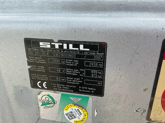 2007 still rx20-20 vorkheftruck - afbeelding 4 van  12