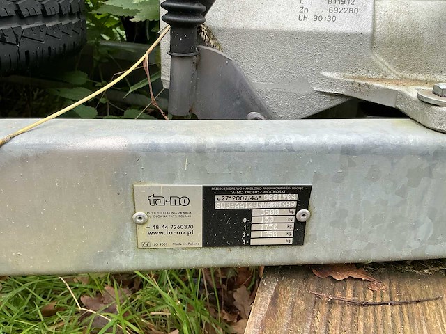 2007 ta-no aanhangwagen - afbeelding 3 van  9