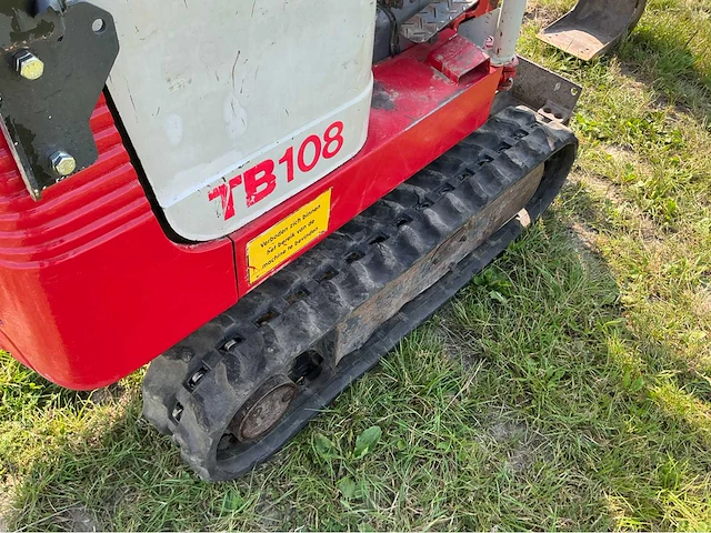 2007 takeuchi tb108 rupsgraafmachine - afbeelding 10 van  29
