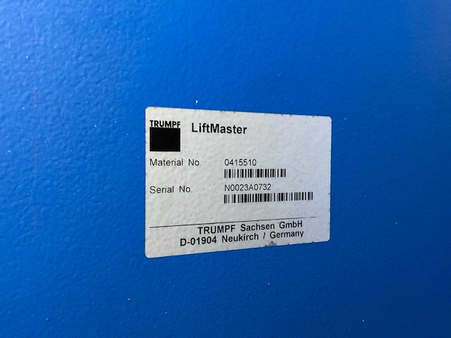 2007 trumpf liftmaster ontladingssysteem - afbeelding 13 van  14