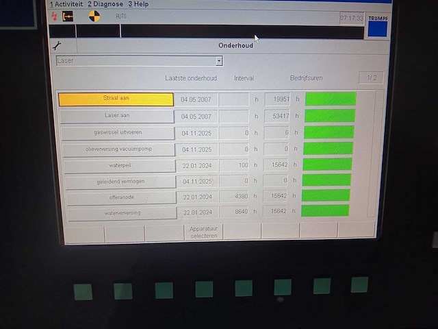 2007 trumpf trulaser 3030 lasersnijmachine - afbeelding 36 van  55