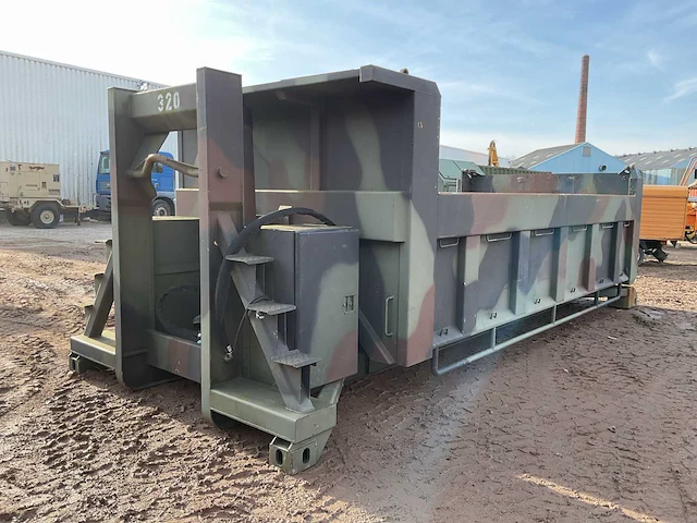 2007 uniteam 20 ft haakarm kiepbak - afbeelding 1 van  9