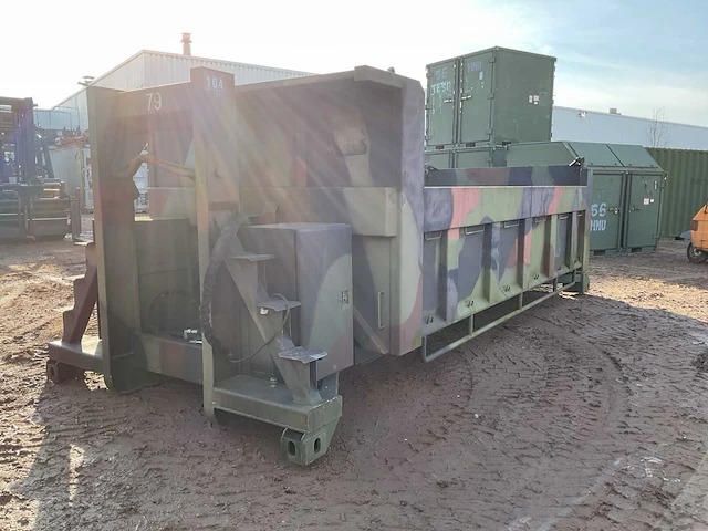 2007 uniteam 20 ft haakarm kiepbak - afbeelding 1 van  8