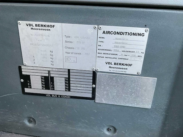 2007 vdl berkhof ambassador 200 lage vloer stadsbus - afbeelding 2 van  22