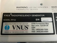 2007 vnus rfg 2 elektrochirurgie-apparatuur - afbeelding 6 van  6