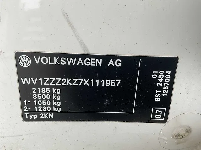 2007 volkswagen caddy bedrijfswagen - afbeelding 16 van  24