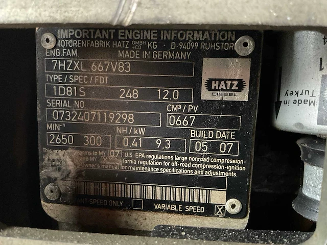 2007 wacker dpu 6055 trilplaat - afbeelding 10 van  10