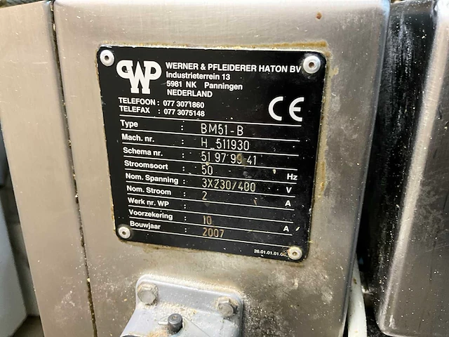 2007 wp-haton bm51-b deeg opmaakmachine - afbeelding 10 van  12